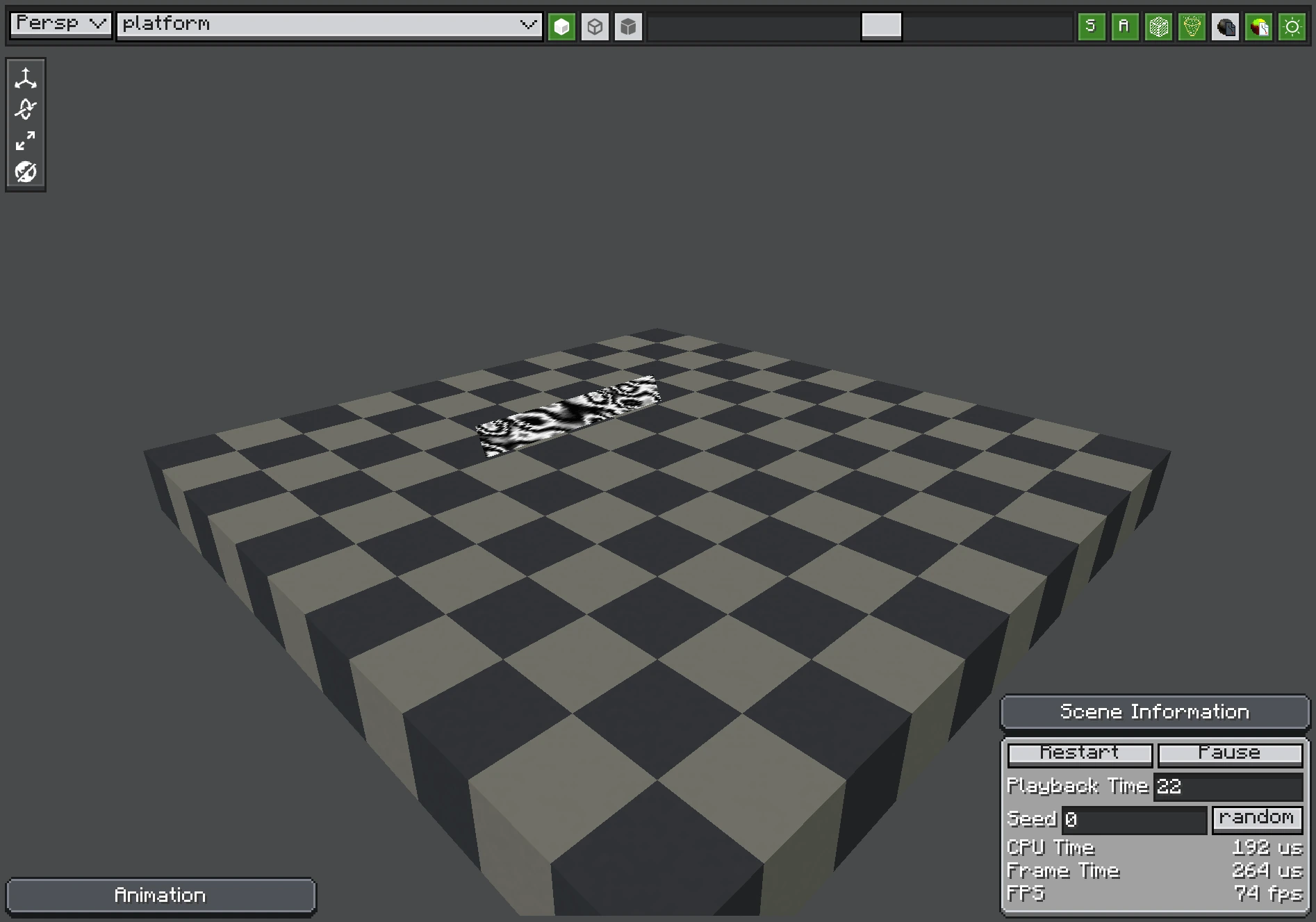 Beam emitter preview