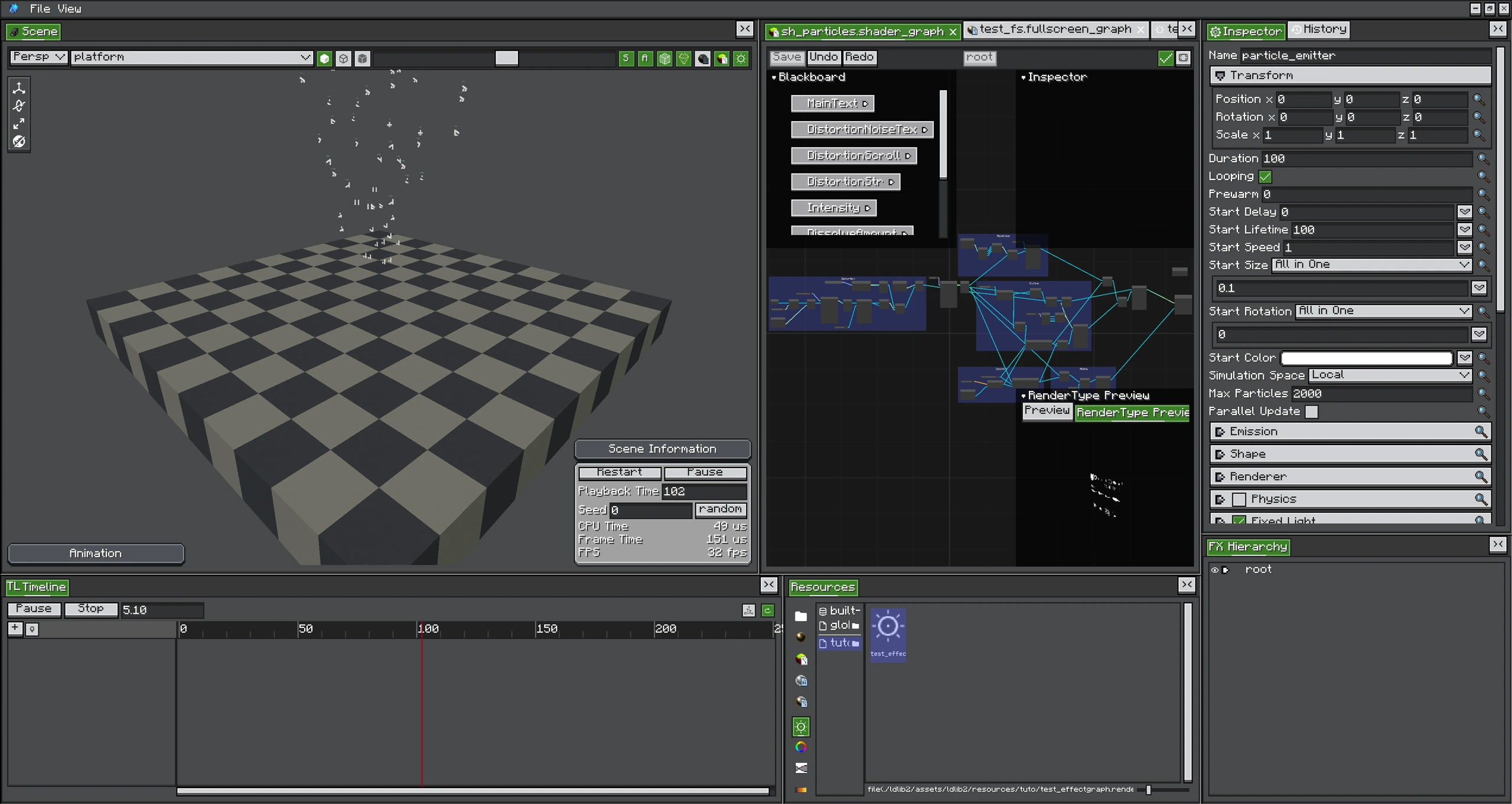 A real post-effect Render Graph