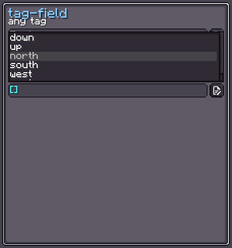 TagField examples for any tag, CompoundTag, and ListTag modes